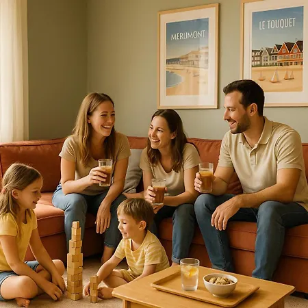 Renove A Stella-plage Avec Piscine Chauffee, Parking Prive Gratuit, Tv Grand Ecran, Boulodrome, A 2km De La דירה